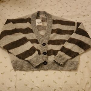 BRUNELLO CUCINELLI Cardigan Sweater grey and brown